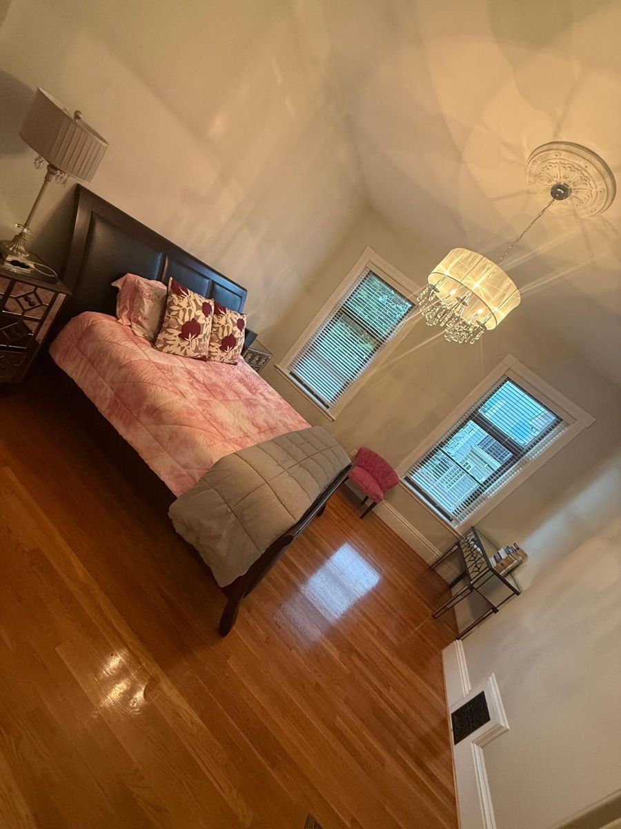 Freshly cleaned bedroom
