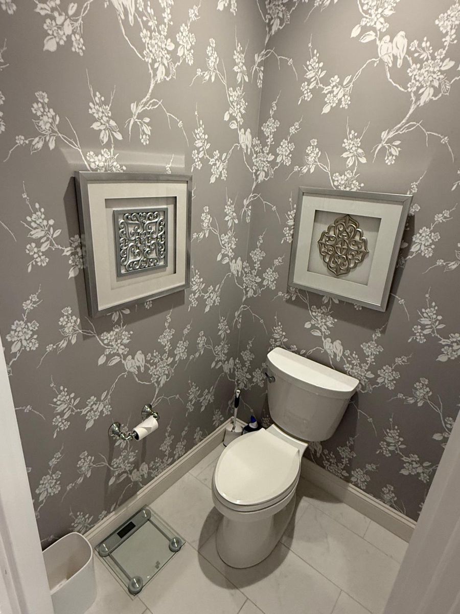 Immaculate powder room